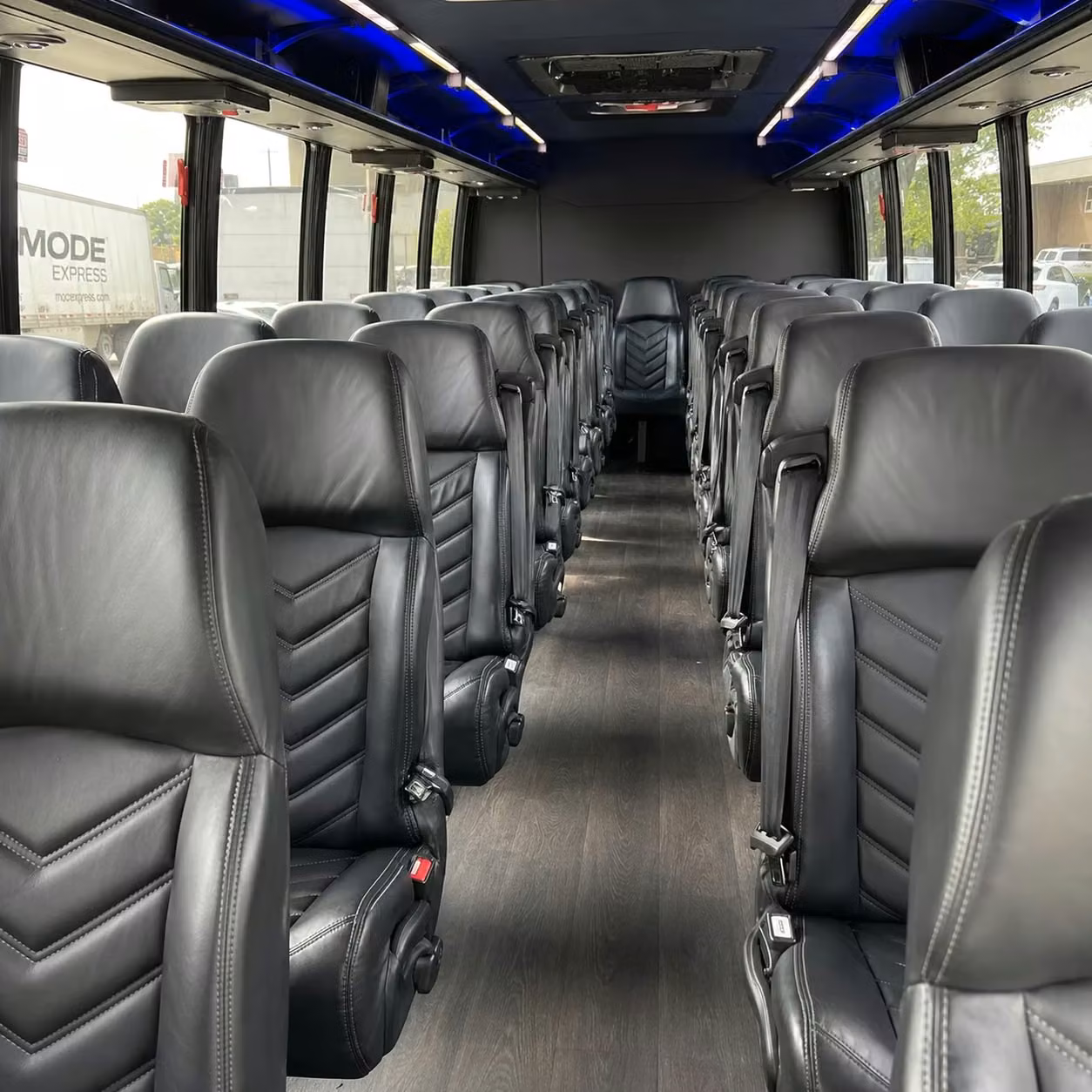 25 passenger minibus inside
