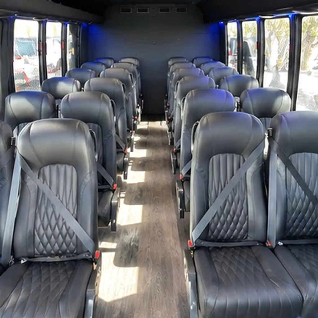 28 passenger minibus inside