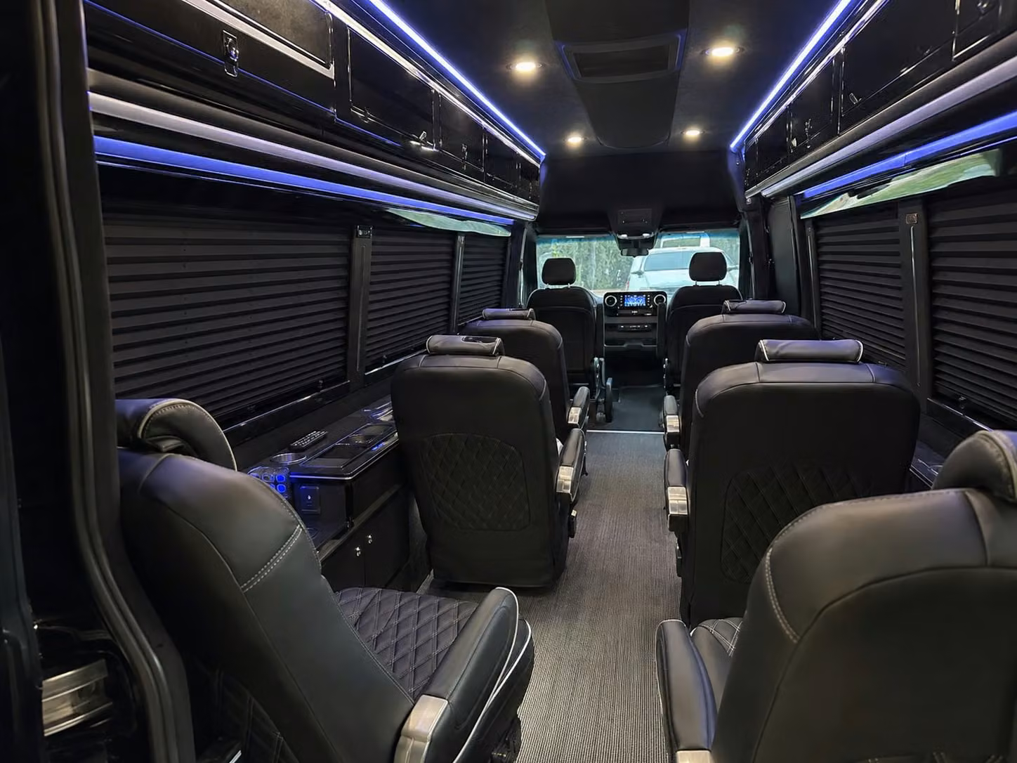 sprinter van with driver inside
